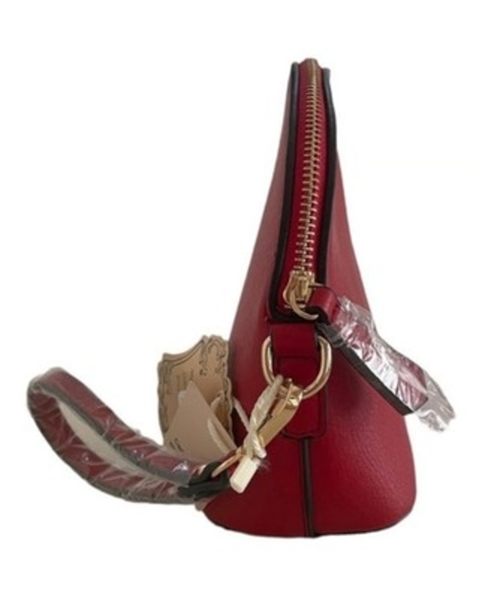 ALYSSA Red Vegan Leather Wrist Bag Small Women's Clutch Travel Handbag NWT - Picture 5 of 6